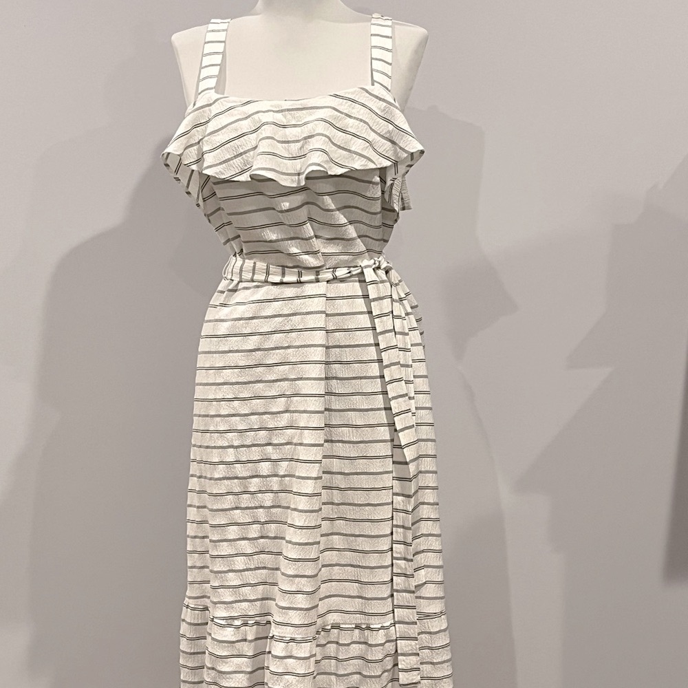 Striped Ruffle Dress